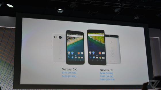 جوجل تعلن رسمياً عن هاتفي Nexus 6P و Nexus 5X