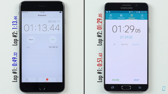 مقارنة بين سرعة iPhone 6s Plus و Galaxy Note 5 .. من الأفضل؟
