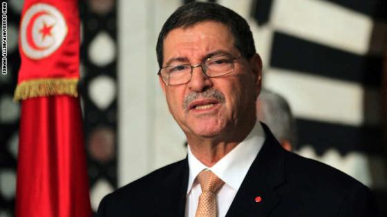 Tunisian Prime Minister Habib Essid speaks during a press conference after an attack carried out by two gunmen at Bardo International Museum on March 18, 2015 in Tunis. At least 17 foreigners were killed, they were among 19 people who died in the attack by two men armed with assault rifles on the museum, the interior ministry said. AFP PHOTO / ARBI SOUSSI (Photo credit should read ARBI SOUSSI/AFP/Getty Images)